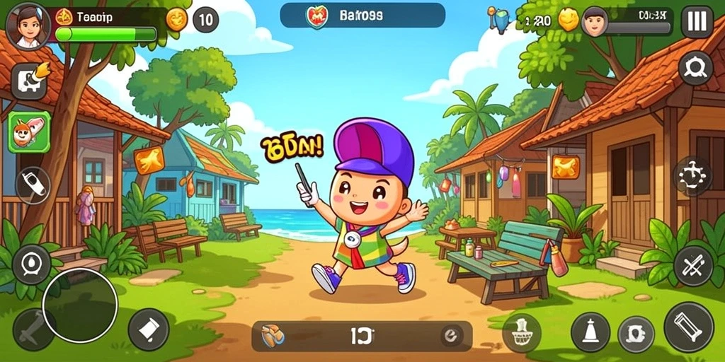 tongwd - Screenshot kedua menunjukkan pertarungan epik melawan musuh.